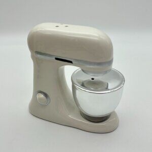 Cracker Barrel Salt & Pepper Shakers UNUSED Stand Mixer & Bowl 2pc Kitchen Decor